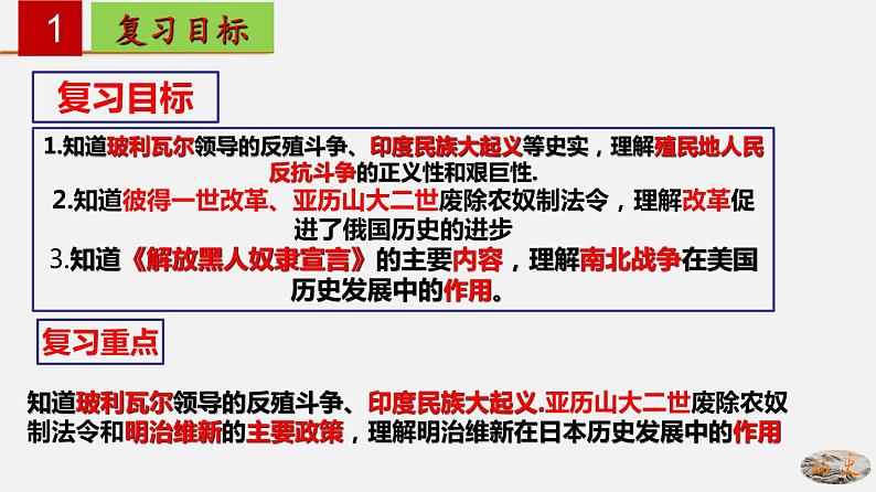 第一单元  殖民地人民的反抗与资本主义制度的扩展【知识梳理】——2022-2023学年部编版历史九年级下册单元综合复习02