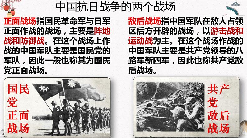 人教部编版历史八年级上册 第20课 正面战场的抗战  课件（含视频）+教案+素材+背记要点清单+同步分层作业含解析卷05