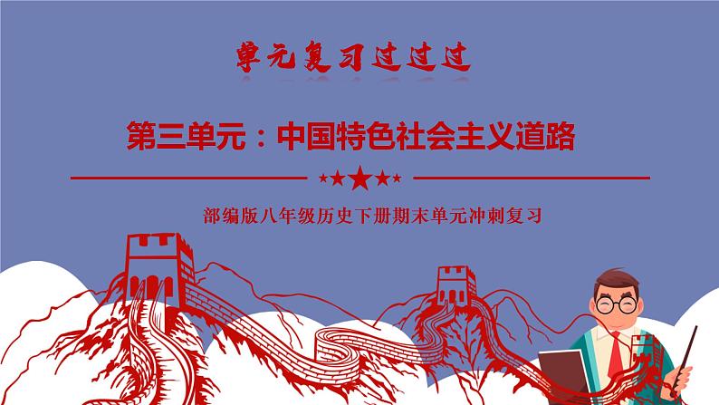 第三单元  中国特色社会主义道路【知识梳理】——2022-2023学年部编版历史八年级下册单元综合复习课件PPT01