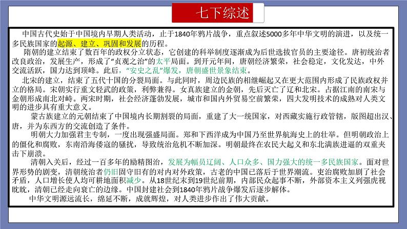 期末复习课件1——2022-2023学年部编版历史七年级下册单元综合复习03