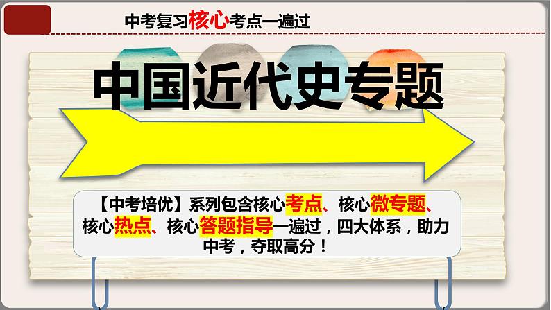 专题03八年级上册（中国近代史）中考历史核心考点必背知识清单（部编版）课件PPT第1页