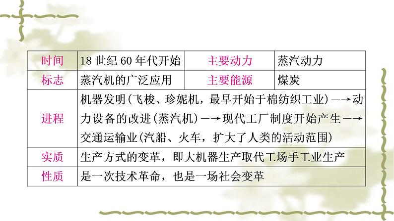 中考历史复习世界近代史第三单元工业革命和国际共产主义运动的兴起教学课件05