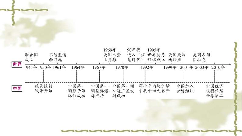 中考历史复习世界现代史第四单元走向和平发展的世界教学课件第2页