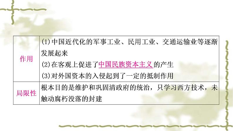 中考历史复习中国近代史第二单元近代化的早期探索与民族危机的加剧教学课件08
