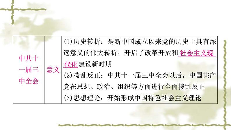 中考历史复习中国现代史第三单元中国特色社会主义道路教学课件06