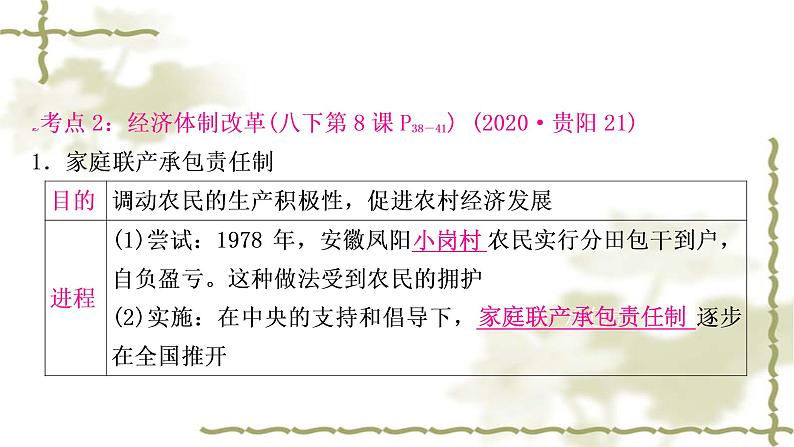 中考历史复习中国现代史第三单元中国特色社会主义道路教学课件08