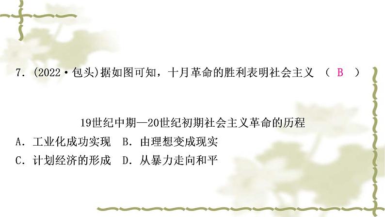 中考历史复习世界现代史第一单元第一次世界大战和战后初期的世界作业课件08