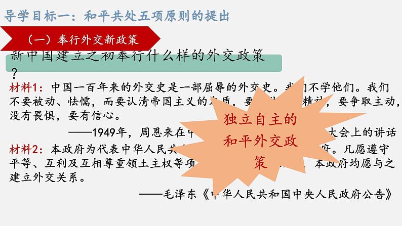 第16课  独立自主的和平外交-【实践课堂】2022-2023学年八年级历史下册核心素养培养与提升课件（部编版）第4页