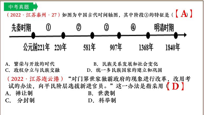 主题01隋唐时期：繁荣与开放的时代（课件）中考历史一轮复习考点知识一遍过（部编版）07