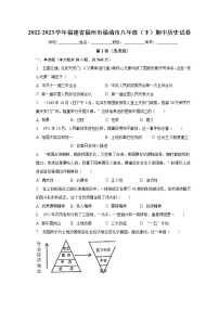 福建省福州市福清市2022-2023学年部编版八年级下学期历史期中试卷（含答案）