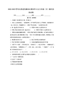 江苏省无锡市江阴市华士片2022-2023学年部编版八年级下学期期中历史试卷（含答案）