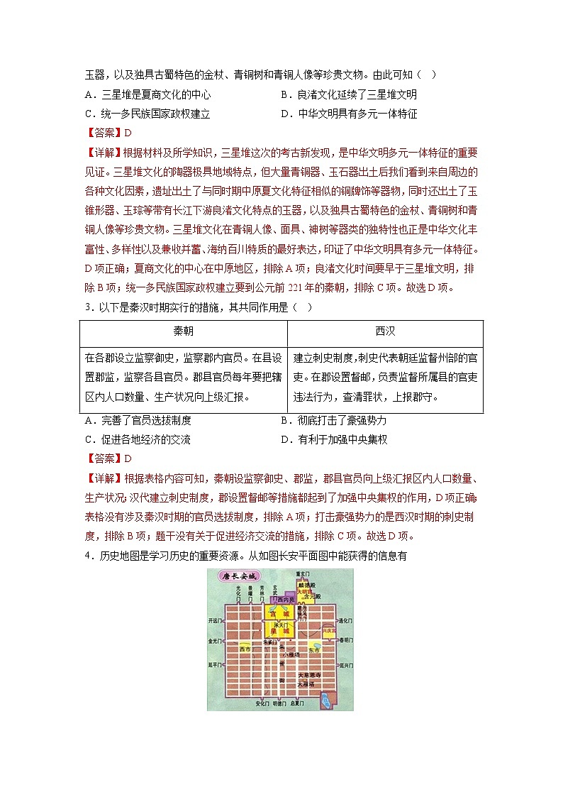 2023年中考第二次模拟考试卷：历史（北京卷）（全解全析）第2页