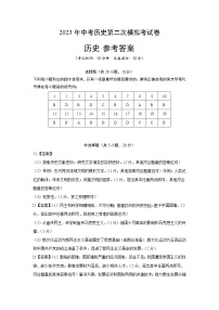 2023年中考第二次模拟考试卷：历史（河南卷）（参考答案）