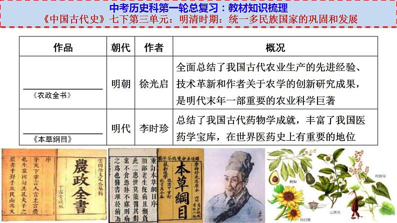 中考历史一轮复习考点过关课件七下第三单元（二） (含答案)第3页