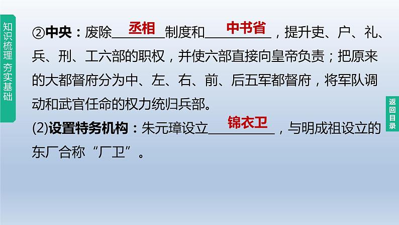 中考历史总复习一轮复习课件：主题07　明清时期：统一多民族国家的巩固与发展(含答案)04