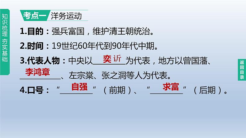 中考历史总复习一轮复习课件：主题09　近代化的早期探索与民族危机的加剧(含答案)03