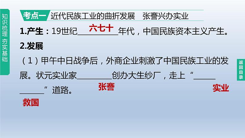 中考历史总复习一轮复习课件：主题15　近代经济、社会生活与教育文化事业的发展(含答案)03