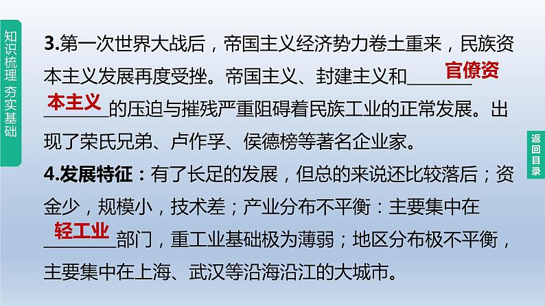 中考历史总复习一轮复习课件：主题15　近代经济、社会生活与教育文化事业的发展(含答案)05