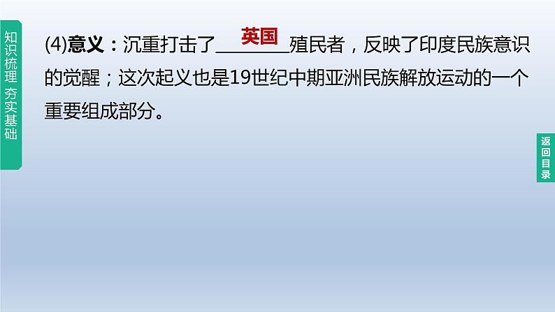 中考历史总复习一轮复习课件：主题27　殖民地人民的反抗与资本主义制度的扩展(含答案)第6页