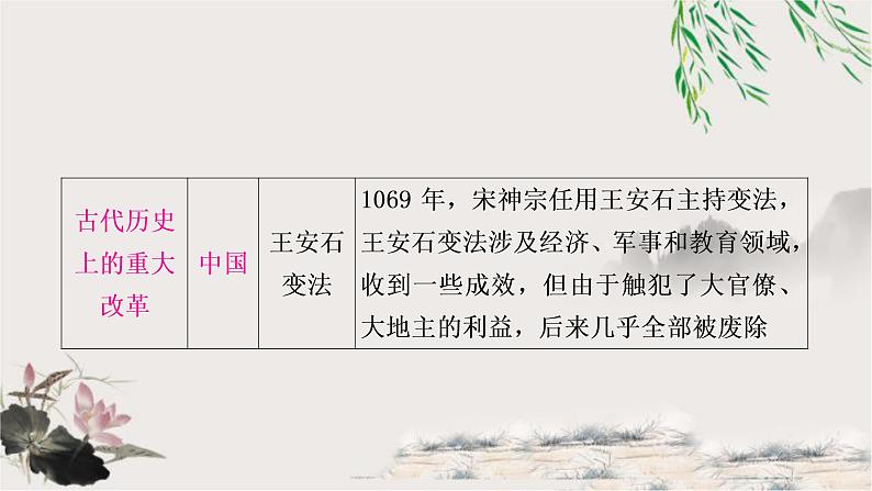 中考历史复习知识专题三中外重大改革与制度创新教学课件04