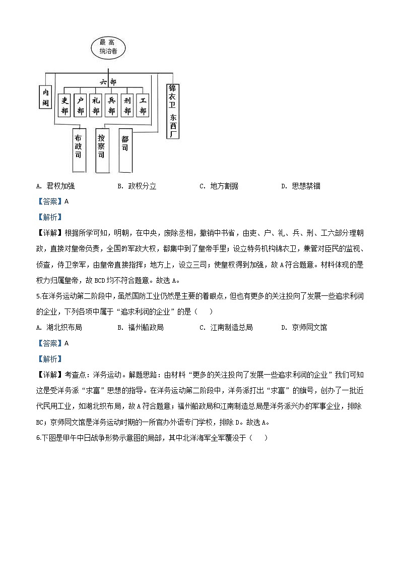 山东省威海市2020年中考历史试题（含详解）03