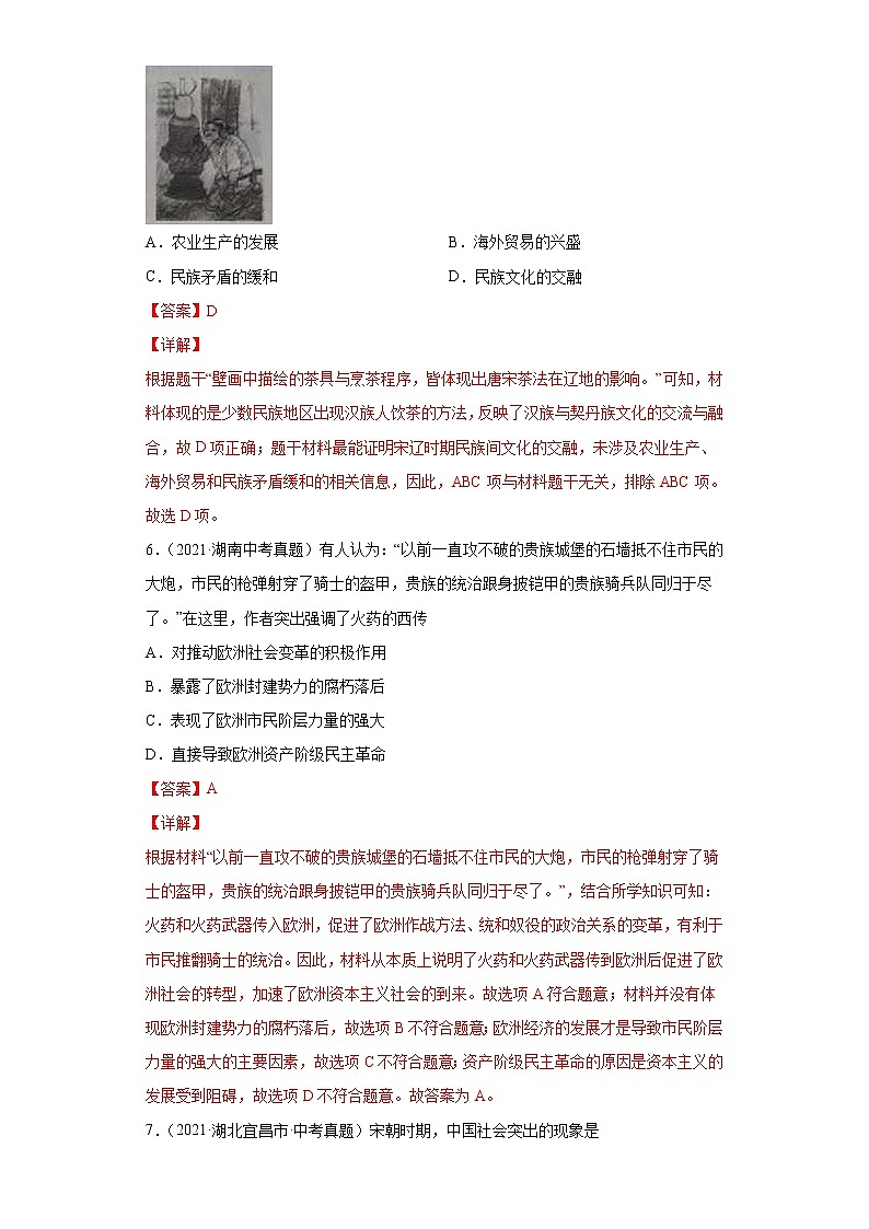 专题05  民族关系发展和社会变化（含详解）第3页