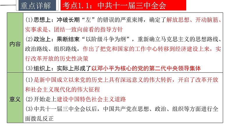 中考历史一轮复习精讲精练课件中国特色社会主义道路（含答案）06