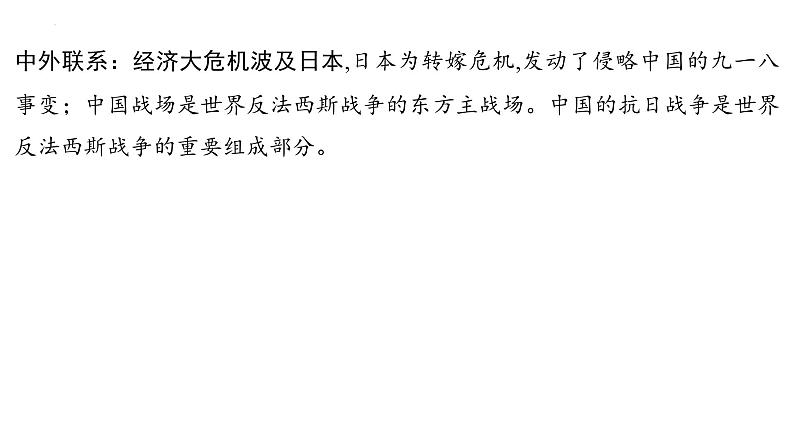 2023年安徽省中考历史一轮知识点梳理中国近代史第六单元　中华民族的抗日战争 课件07