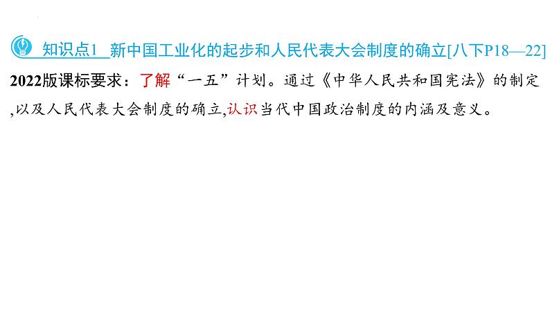 2023年安徽省中考历史一轮知识点梳理中国现代史第二单元　　社会主义制度的建立与社会主义建设的探索 课件第8页