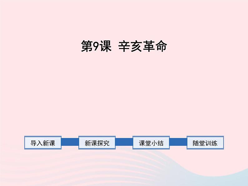 2022八年级历史上册第三单元资产阶级民主革命与中华民国的建立第9课辛亥革命教学课件新人教部编版第1页