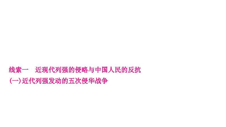 中考历史复习知识专题一侵略与抗争教学课件第3页