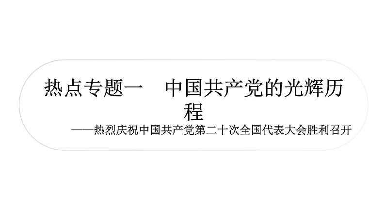 中考历史复习热点专题一中国共产党的光辉历程教学课件第2页