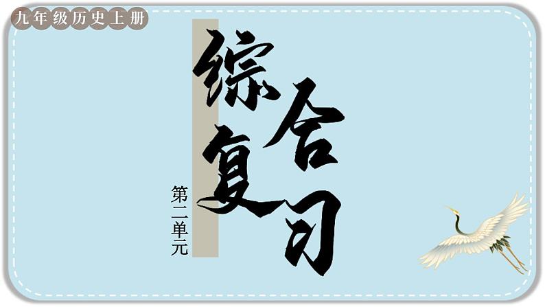 人教版历史九年级上册 第二单元综合复习 课件01