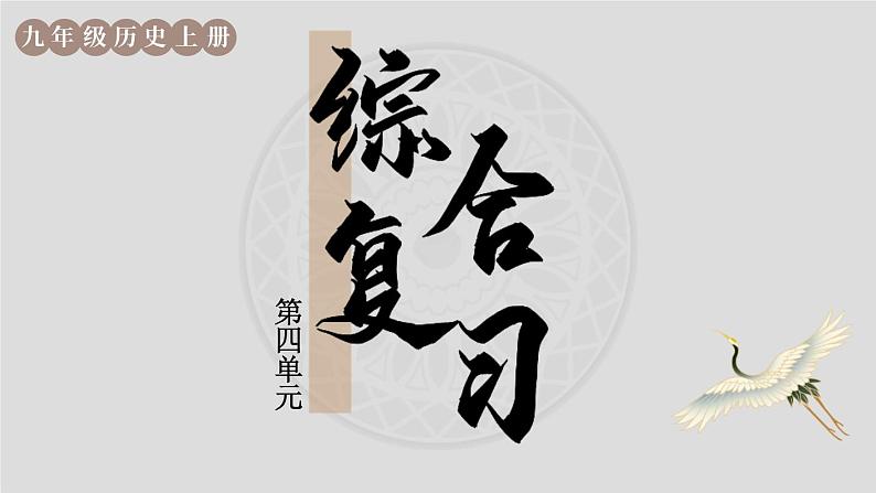 人教版历史九年级上册 第四单元综合复习 课件01