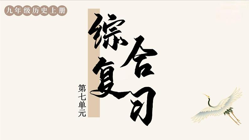 人教版历史九年级上册 第七单元综合复习 课件第1页