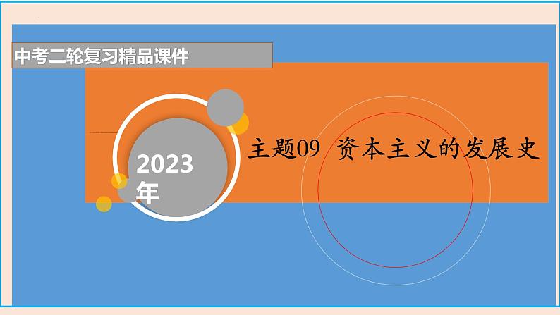 专题09 资本主义的发展史-+备战2023年中考历史二轮复习专题探究课件第1页