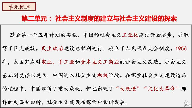 第二单元社会主义制度的建立与社会主义建设的探索-八年级历史下册知识要点与考点期末复习课件（部编版）03