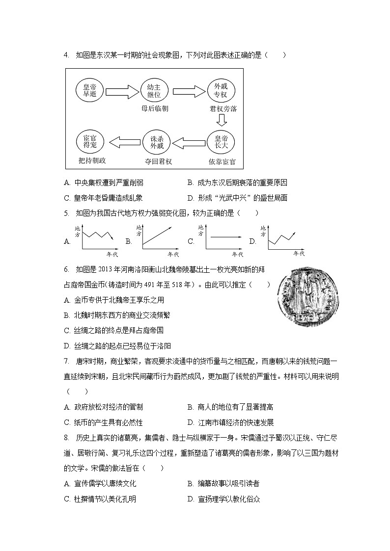 2023年广东省广州市中考历史模拟试卷（A卷）（含解析）第2页