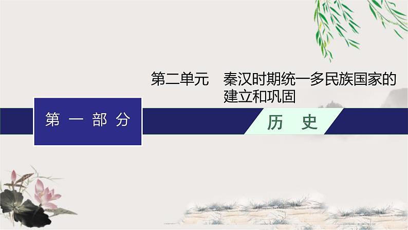 人教版中考历史复习第2单元秦汉时期：统一多民族国家的建立和巩固课件01