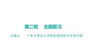 2023年广东省中考历史二轮主题复习 主题九 中考近三年综合题剖析与专项训练 课件