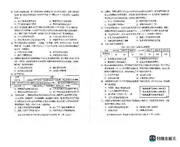 2023年广东省揭阳市初中学业水平考试第二次模拟考试历史科试题+答题卡02
