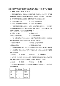 2022-2023学年辽宁省沈阳市法库县八年级（下）期中历史试卷（含解析）