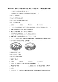 2022-2023学年辽宁省沈阳市沈河区八年级（下）期中历史试卷（含解析）