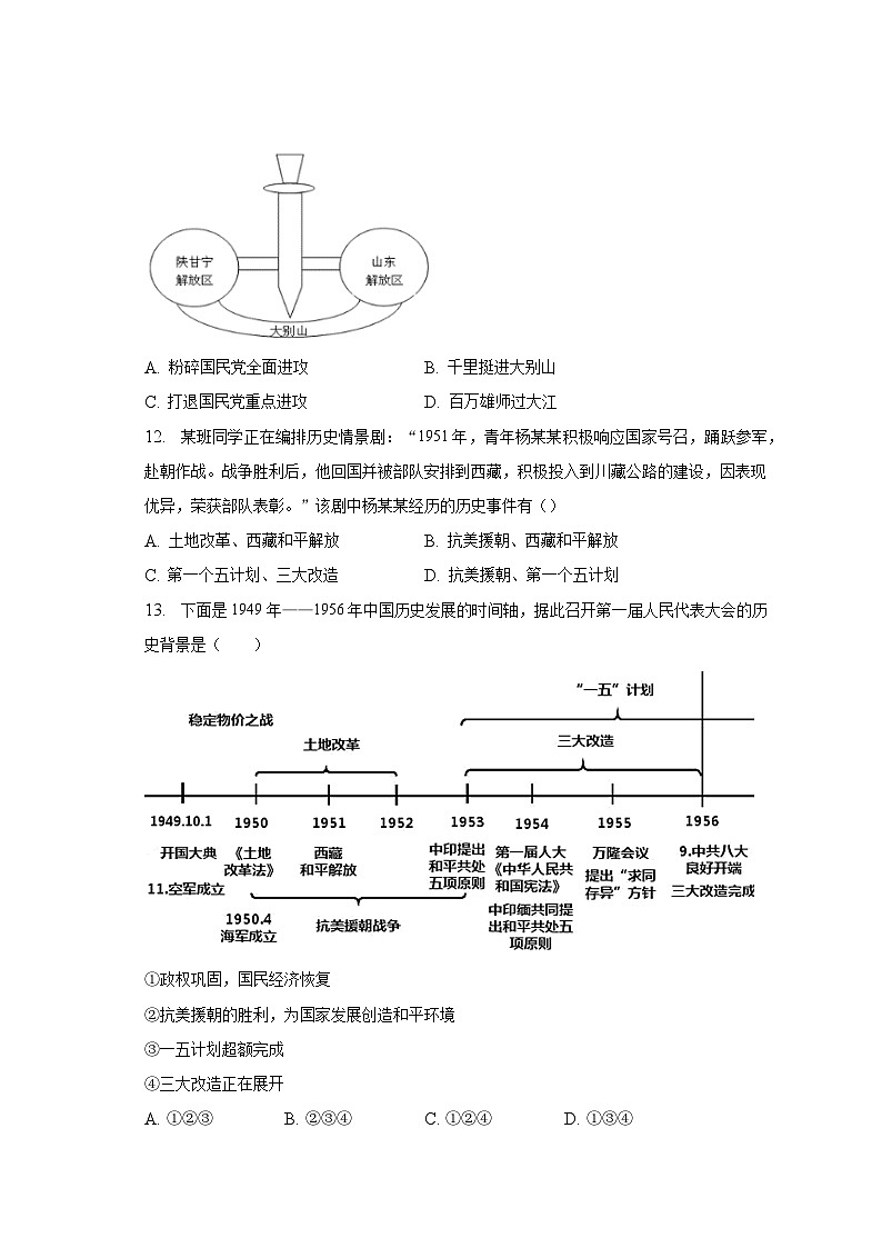 2023年山东省菏泽市成武县中考历史二模试卷-普通用卷03