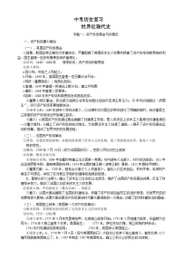 通用版初三中考【历史】精品知识点技巧总复习