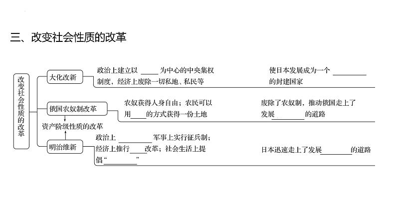 2023年山东省中考历史二轮复习课件专题八 古今中外的重大改革06