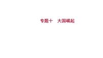 2023年山东省中考历史二轮复习课件专题十 大国崛起