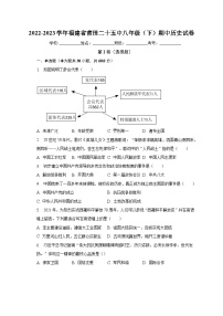 2022-2023学年福建省莆田二十五中八年级（下）期中历史试卷（含解析）