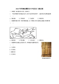 2023年河南省濮阳市中考历史二模试卷（含解析）