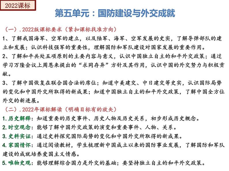 【期末综合复习】部编版历史八年级下册 复习串讲课件05 国防建设与外交成就（类型2  考点梳理）03